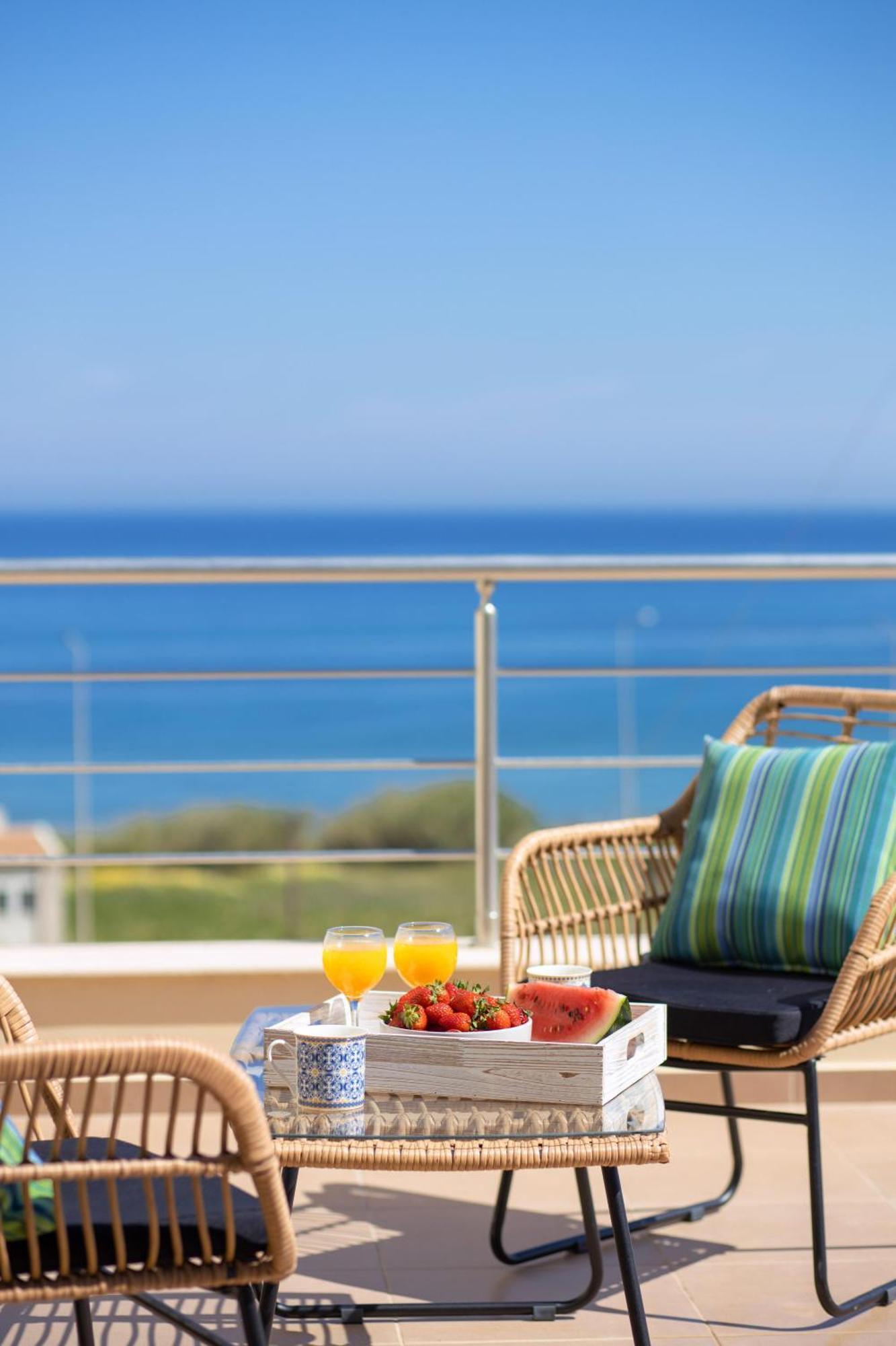 "Peach" - Sea View Maisonette By Sky Hill Resorts Pangalochori Exterior foto